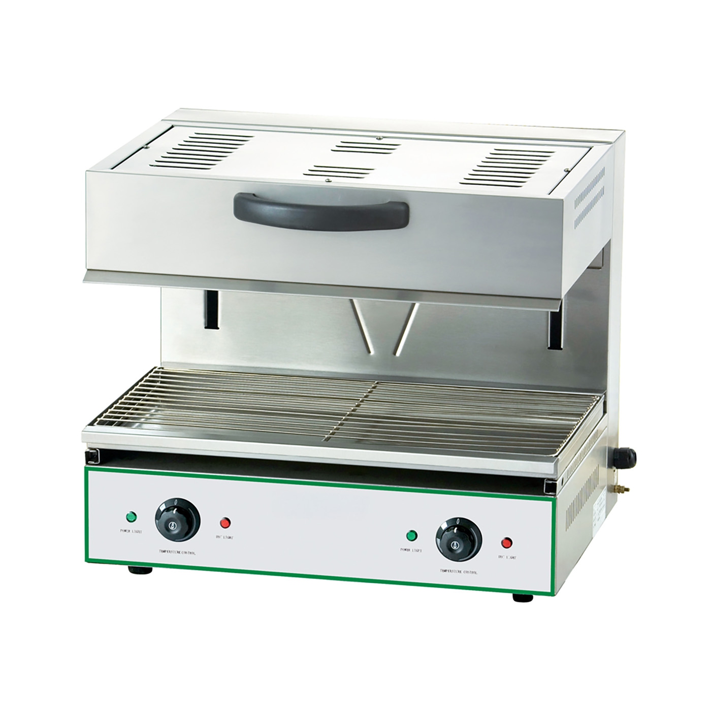 Salamander, 5,6 kW, Backfläche 790 x 330 mm, 400 V, Grillplatte verchromt