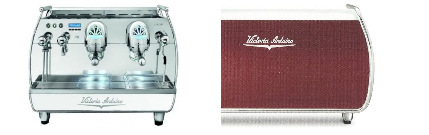 Mehrpreis für Siebträger-Espressomaschine Adonis, 2-gruppig, mit Manometer für Pumpendruck, Farbe Ed