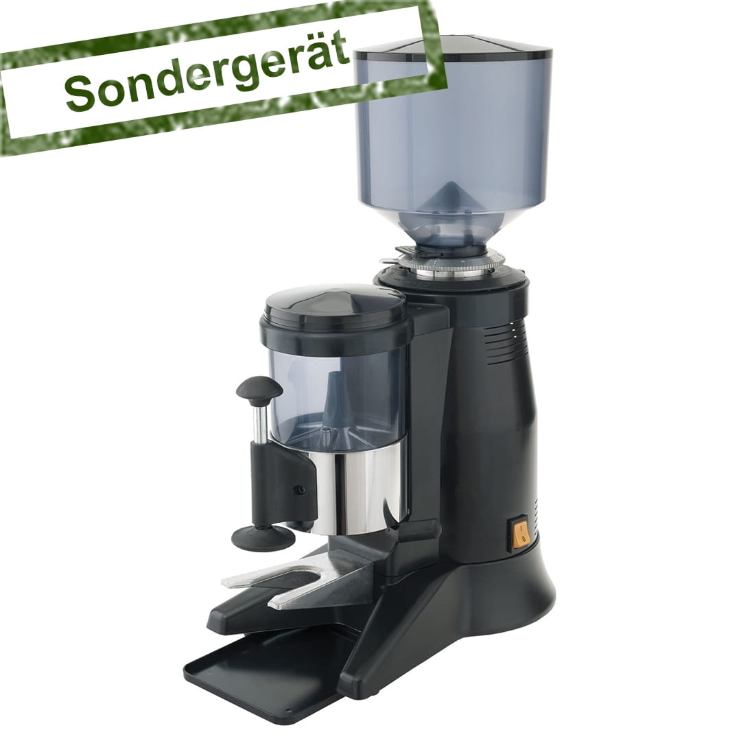 SOLOTEC Kaffeemühle mit Tamper für Espressokaffee, 9kg/h mit Tamper