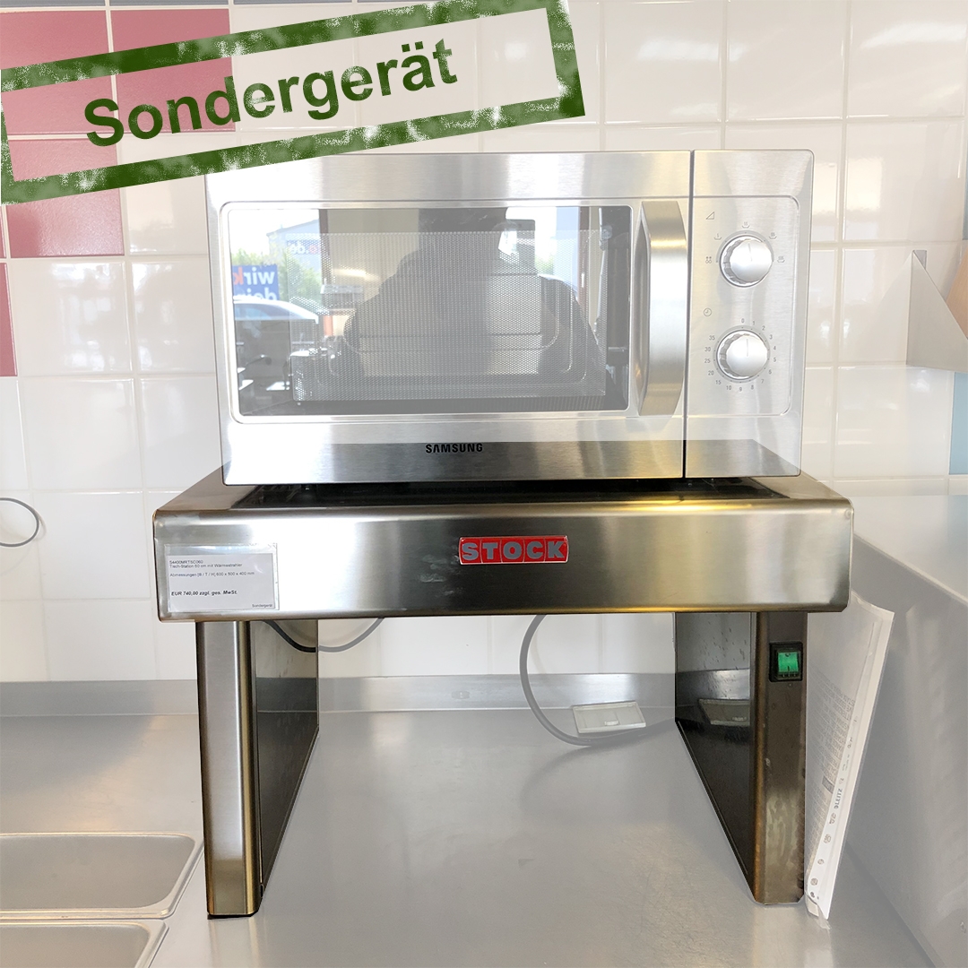 Aufsatzbord mit Wärmebrücke für Mikrowellen oder Salamander