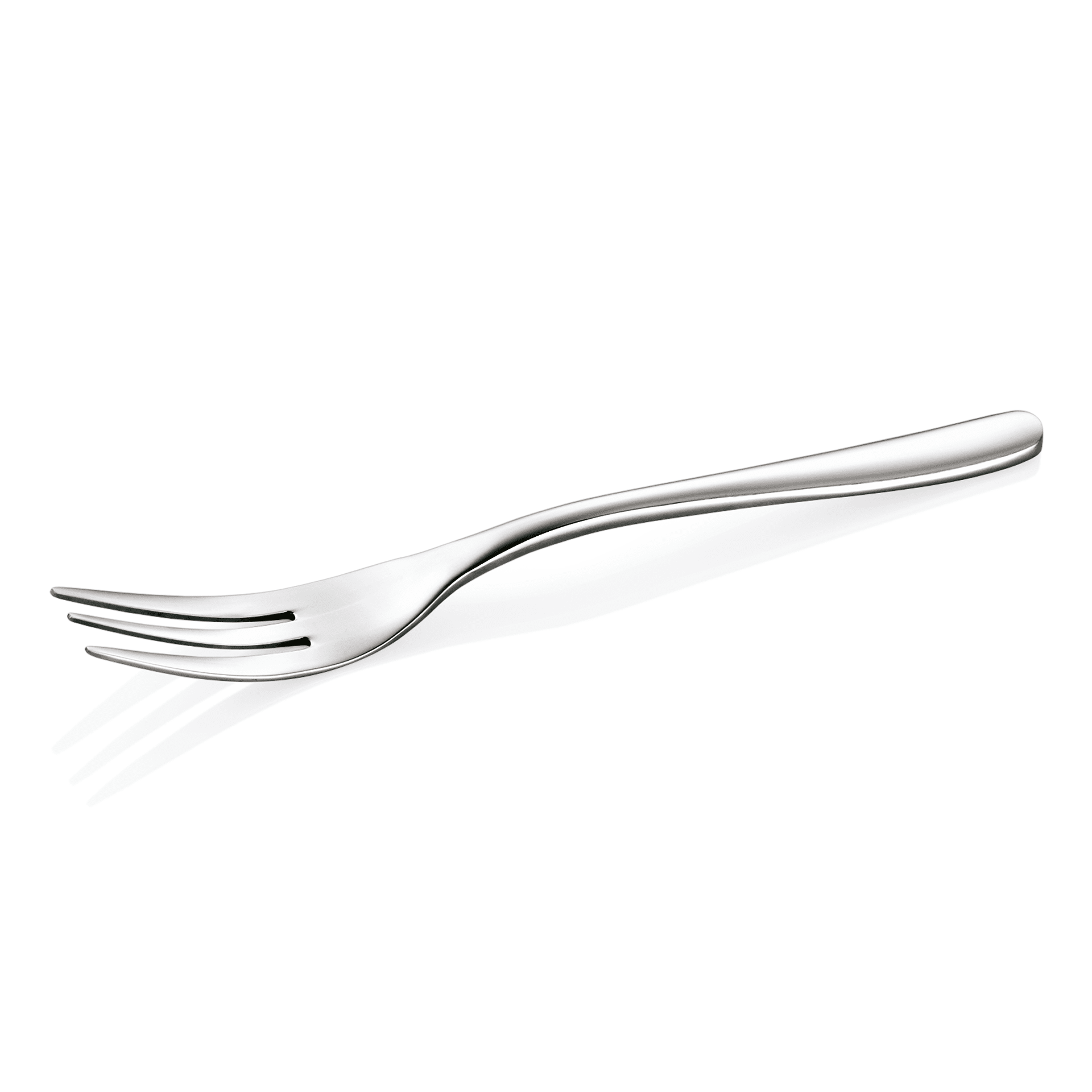 Kuchengabel, Chrom-Nickelstahl, hochglanzpoliert, Serie Liselle, Länge 147 mm, Stärke 4 mm, Gewicht