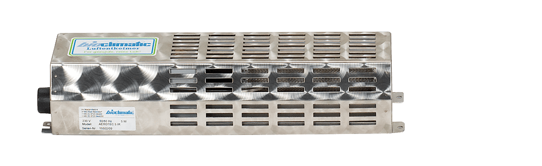 Aerotec, Edelstahlgehäuse, integrierter Ventilator und Regelung für Lager- und Kühlräume bis 90m³