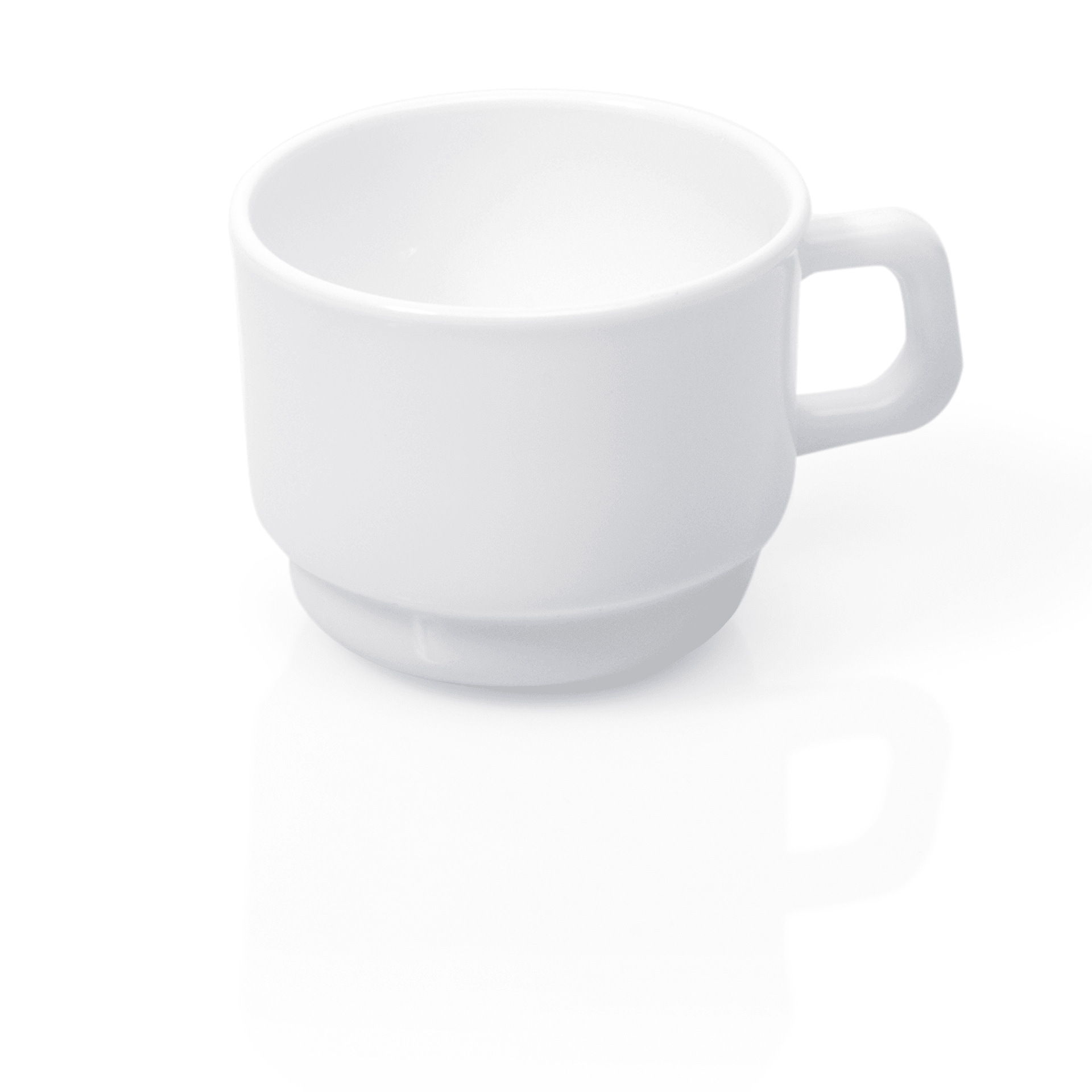 Opal-Glas Tasse, stapelbar 0,18 ltr.