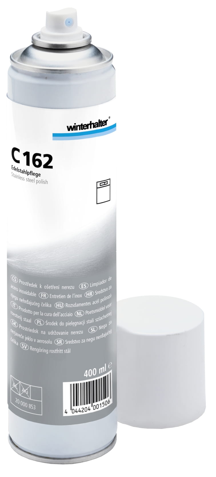 Edelstahlpflege A 162, 0,4 Liter, Druckspraydose