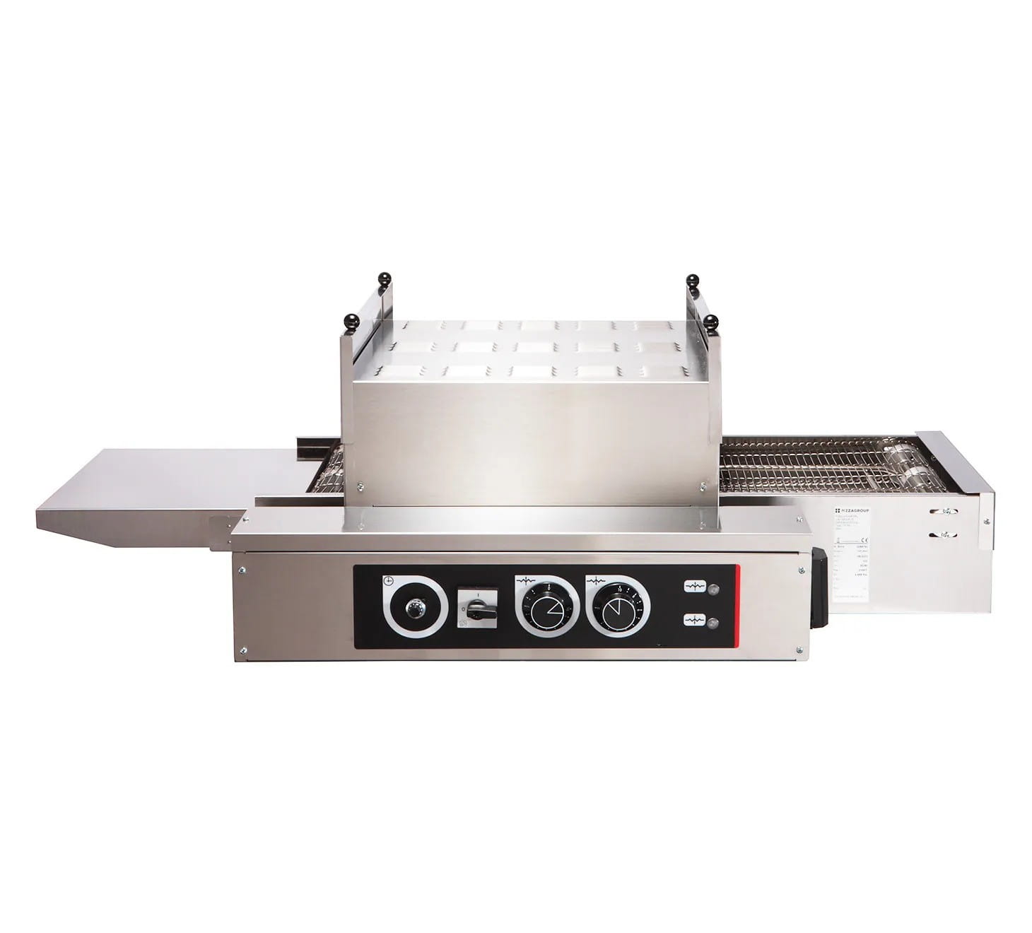PREMIUM Elektro-Pizza-Durchlaufofen, Leistung 30 Pizzen Ø 33 cm pro Stunde, bis 450 Grad