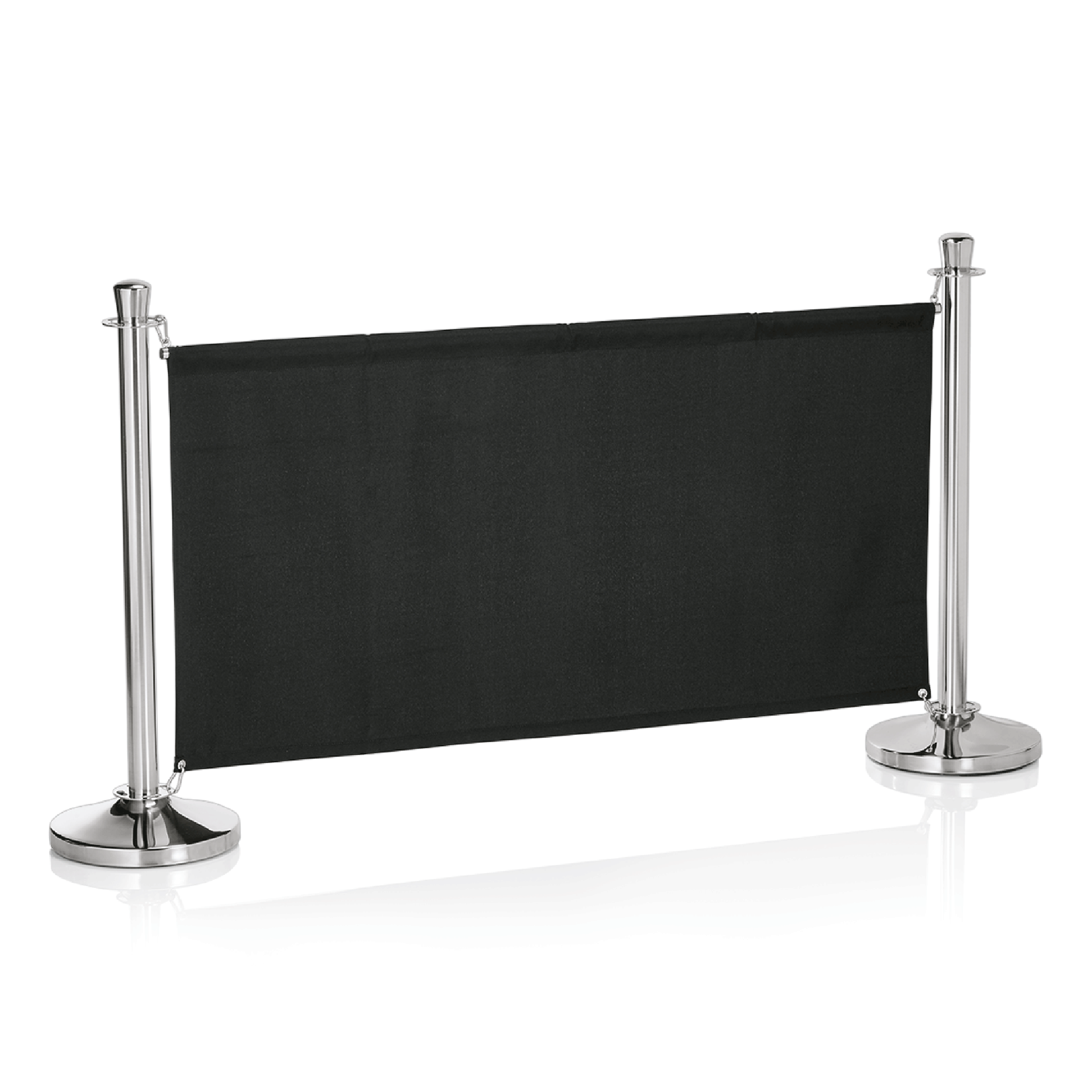 Stange mit 2 Ringplatten für Sichtschutz
