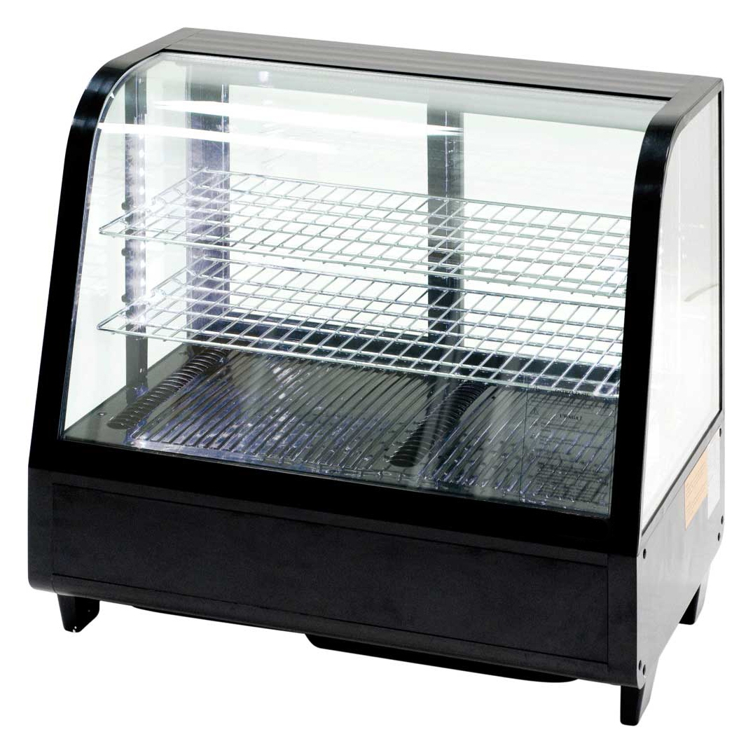 Kalte Theke mit LED-Beleuchtung, 100 Liter, schwarz