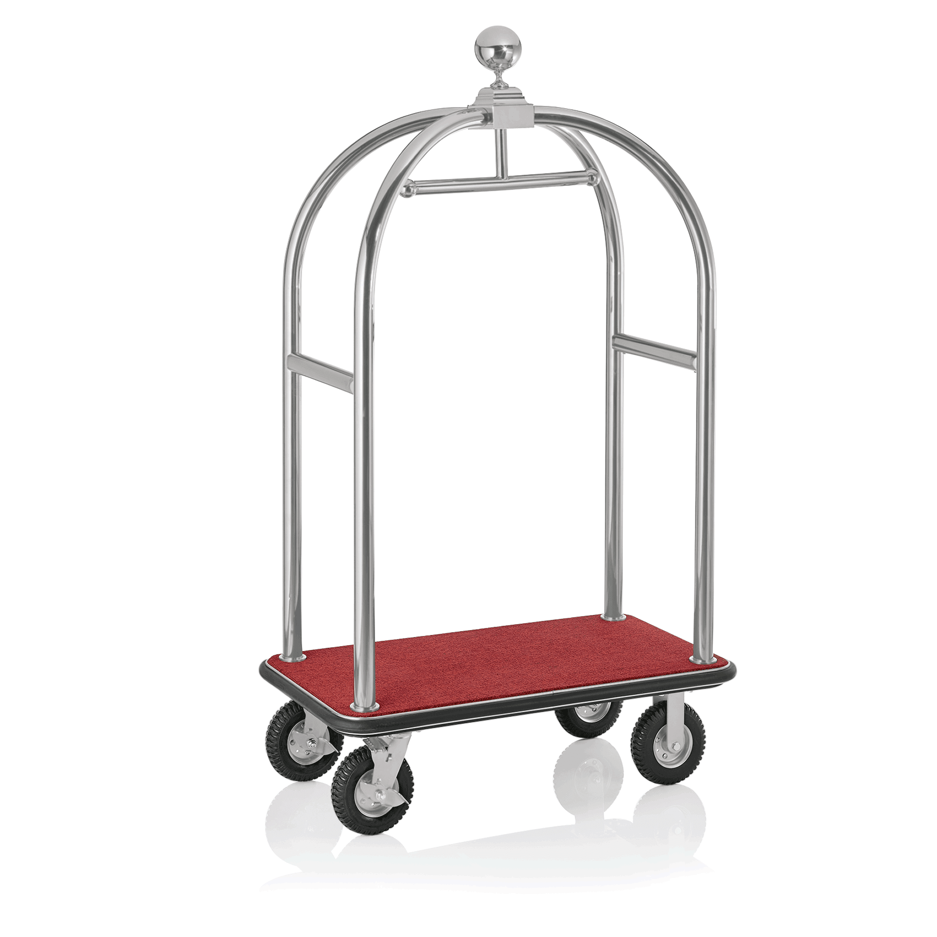 Gepäckwagen, 110 x 62 x 190 cm, gebürstet