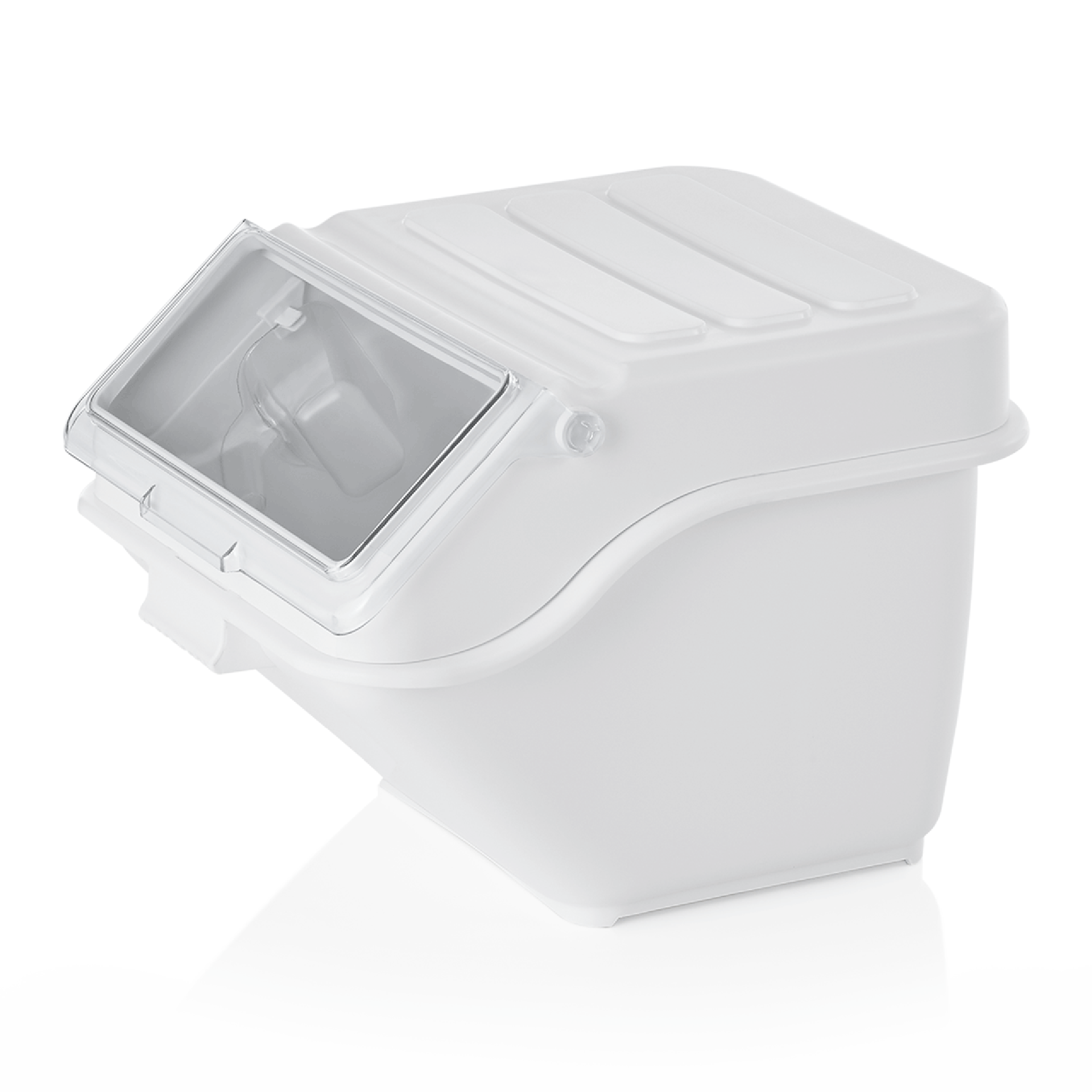 Zutaten-/Lagerbehälter - 40 Liter - Polypropylen/Deckel aus Polycarbonat - einseitig aufklappbar