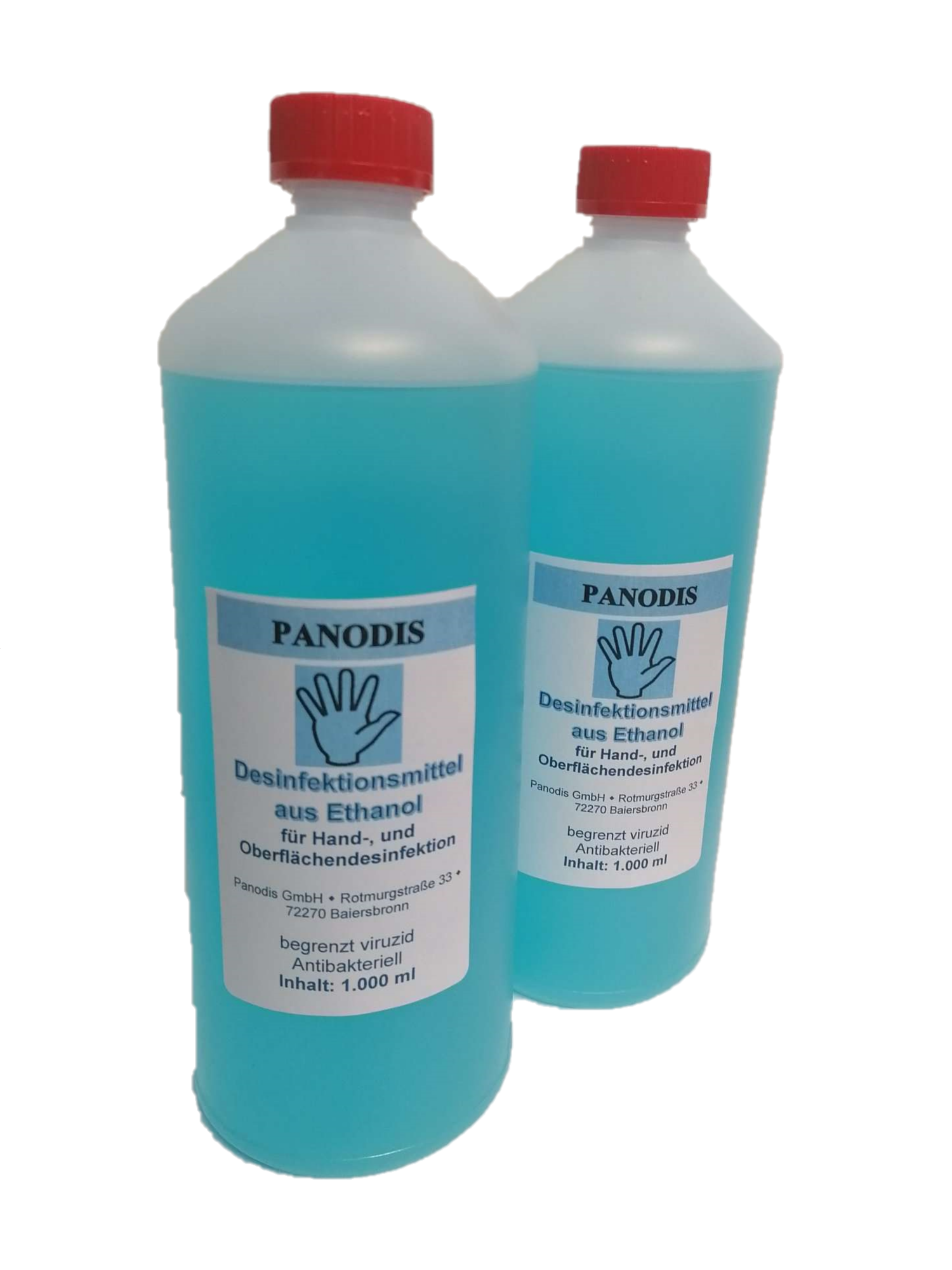 Hand-Desinfektionsmittel 1000 ml, gebrauchsfertige Lösung zur hygenischen Hände- und Hautdesinfektio
