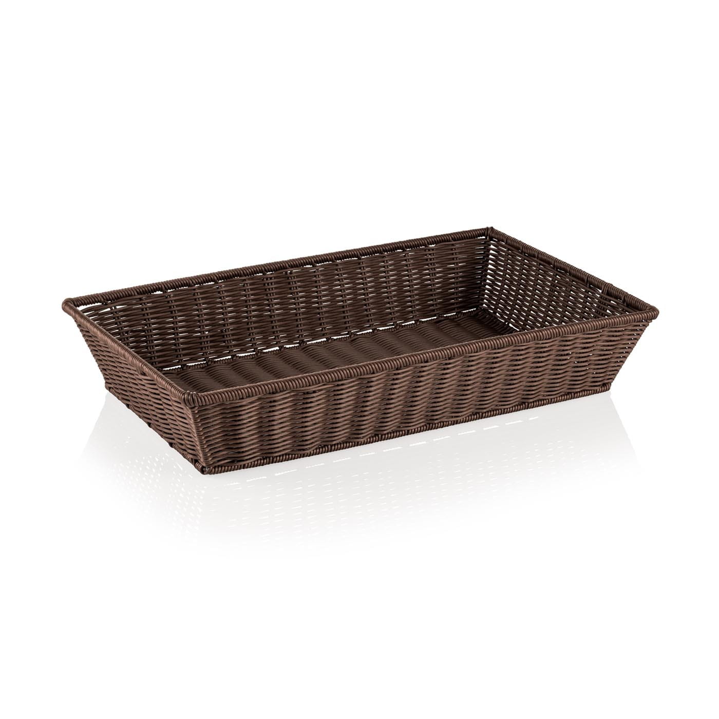 Korb GN 1/1, spülmaschinenfest, BPA-frei, 530 x 325 x 100 mm, dunkelbraun