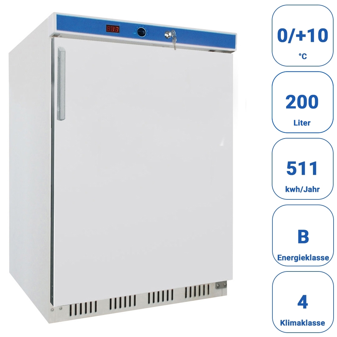 Kühlschrank, weiß, 129 Liter, Umluftkühlung