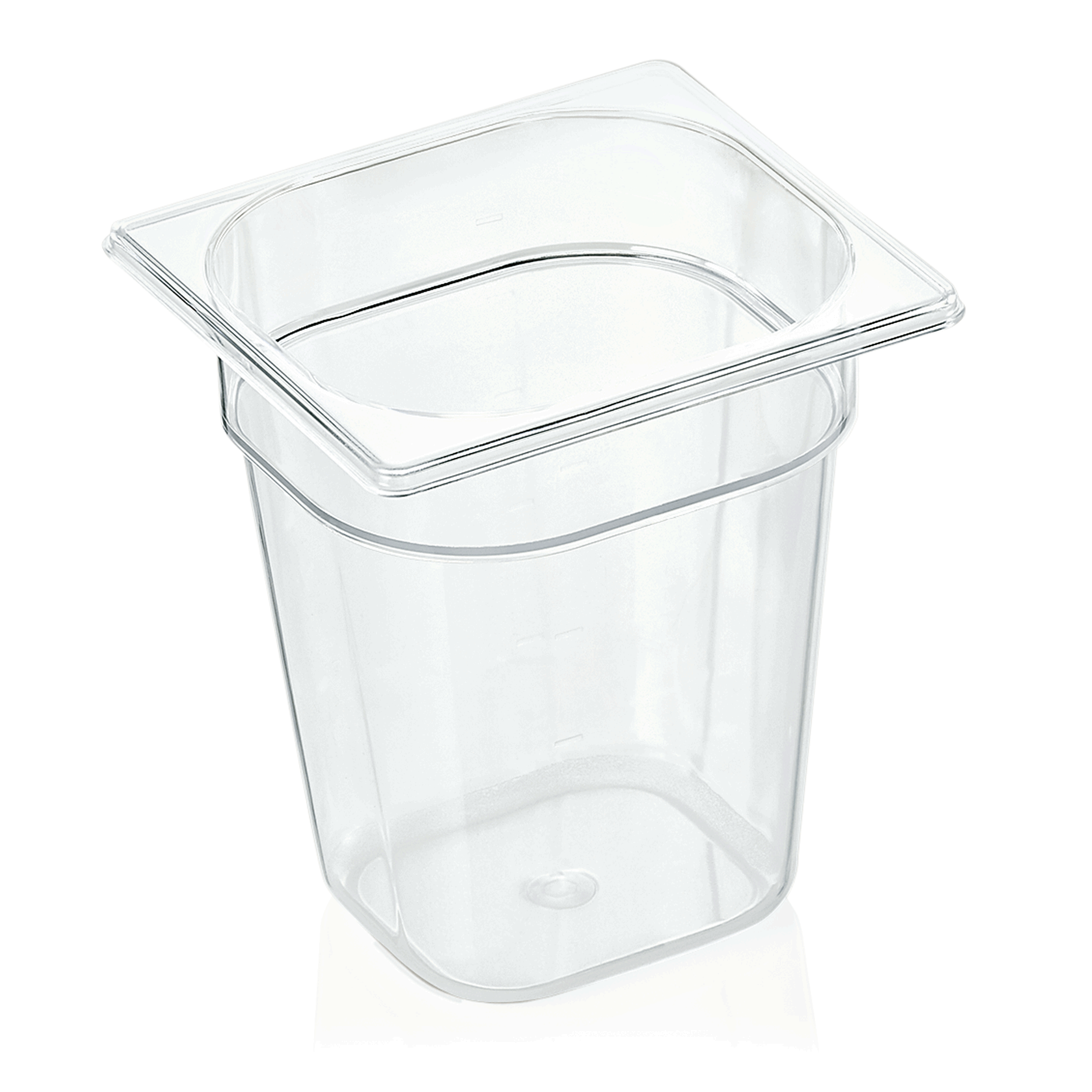 GN-Behälter, Kunststoff Polycarbonat, GN 1/6, 200 mm, 2,8 Liter
