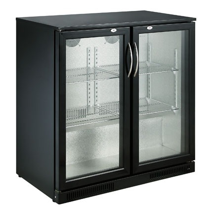 Barkühlschrank, 198 Liter, +2 bis +10 °C, 2 Türen, Umluftkühlung