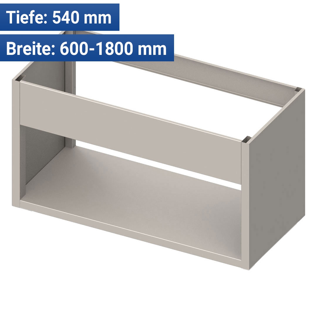 Spülenunterschrank Modulsystem mit Beckenblende sockelbaufähig