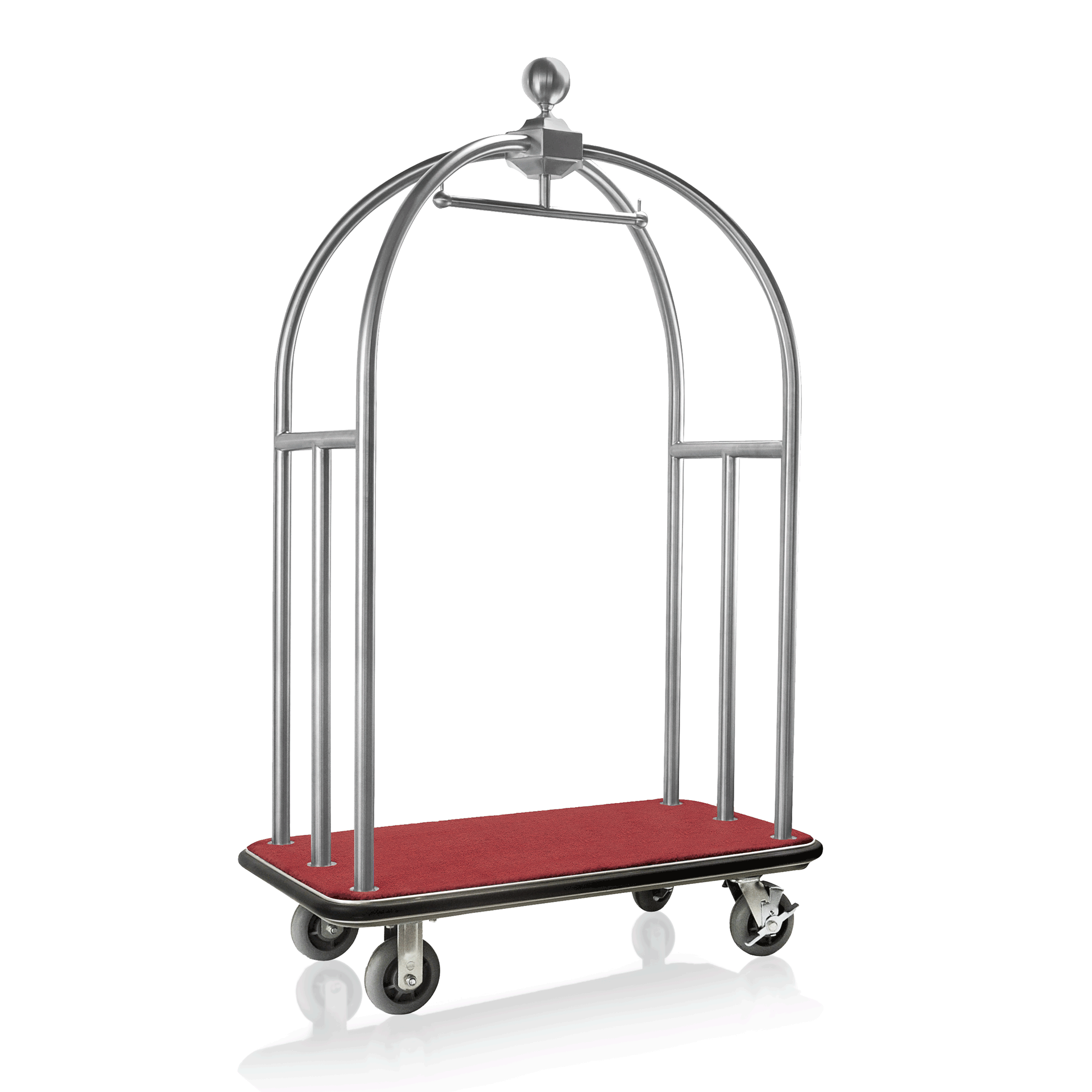 Gepäckwagen, 106 x 63 x 185 cm, gebürstet