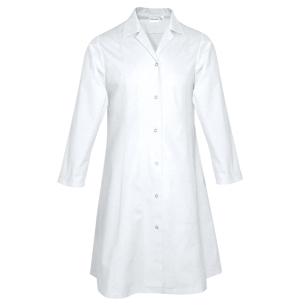 Damen-Kochjacke, langarm, weiß, M-L