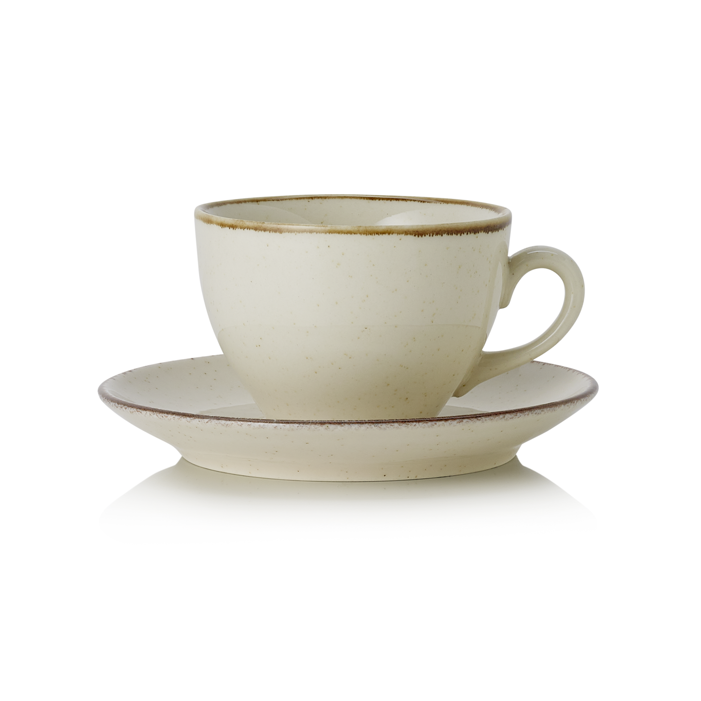 "SMILLA Sand" Cappuccinotasse mit Untertasse