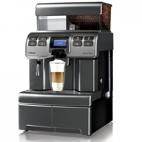 Kaffeevollautomat Aulika TOP One Touch Cappuccino EVO, Festwasseranschluss, anthrazit