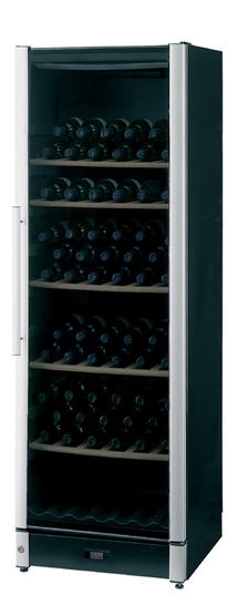 Weinkühlschrank 338 ltr., steckerfertig, 1 Glastür mit doppelt isoliertem UV-Schutzglas, für bis zu