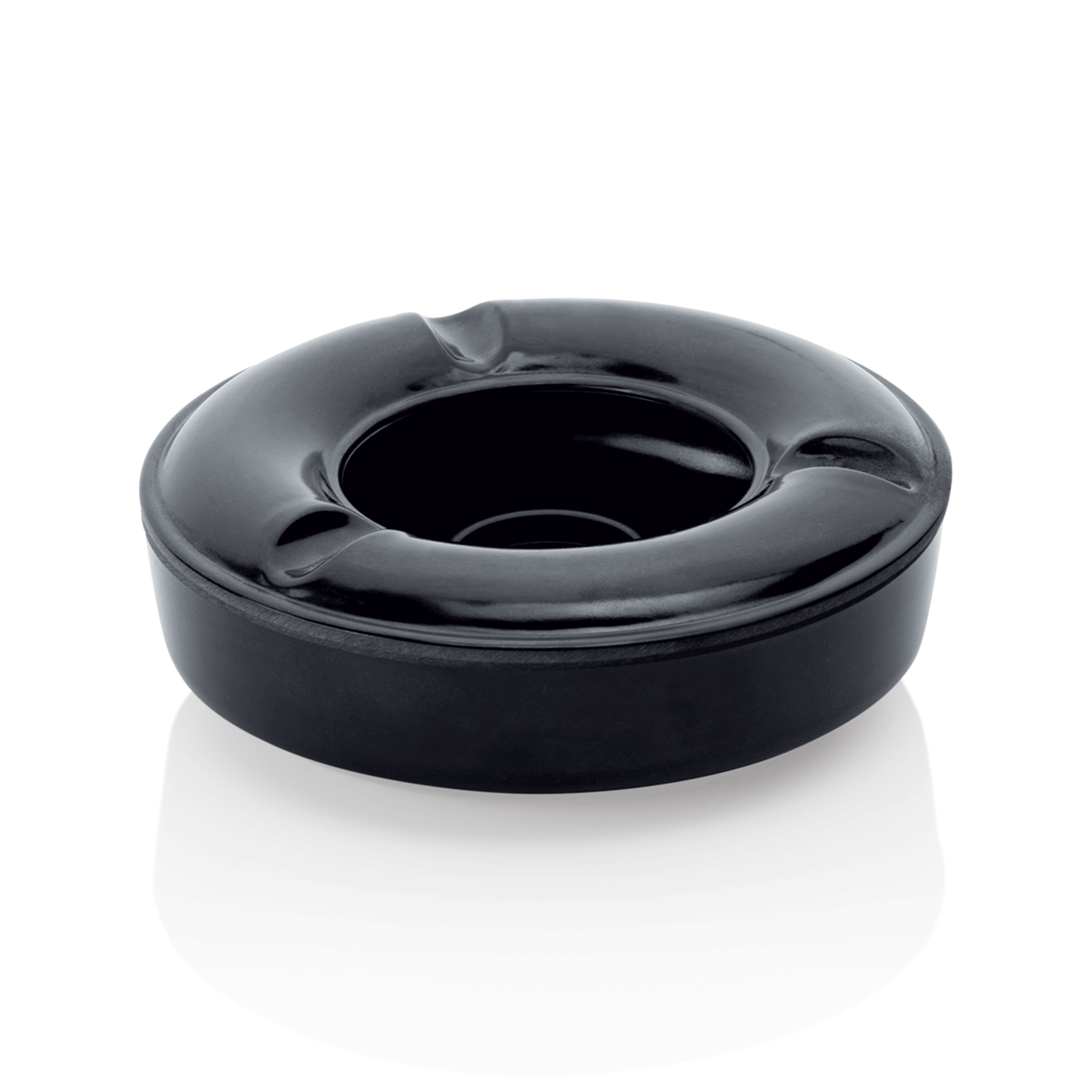 Windaschenbecher, Ø 125 mm, schwarz, Melamin