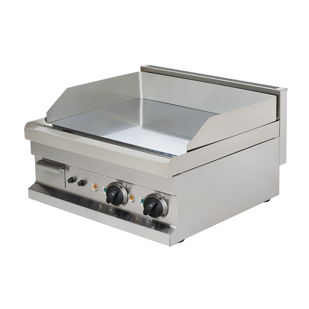 Elektro-Bratplatte glatt, hartverchromt, Geräteoberteil - SOLOTEC 600