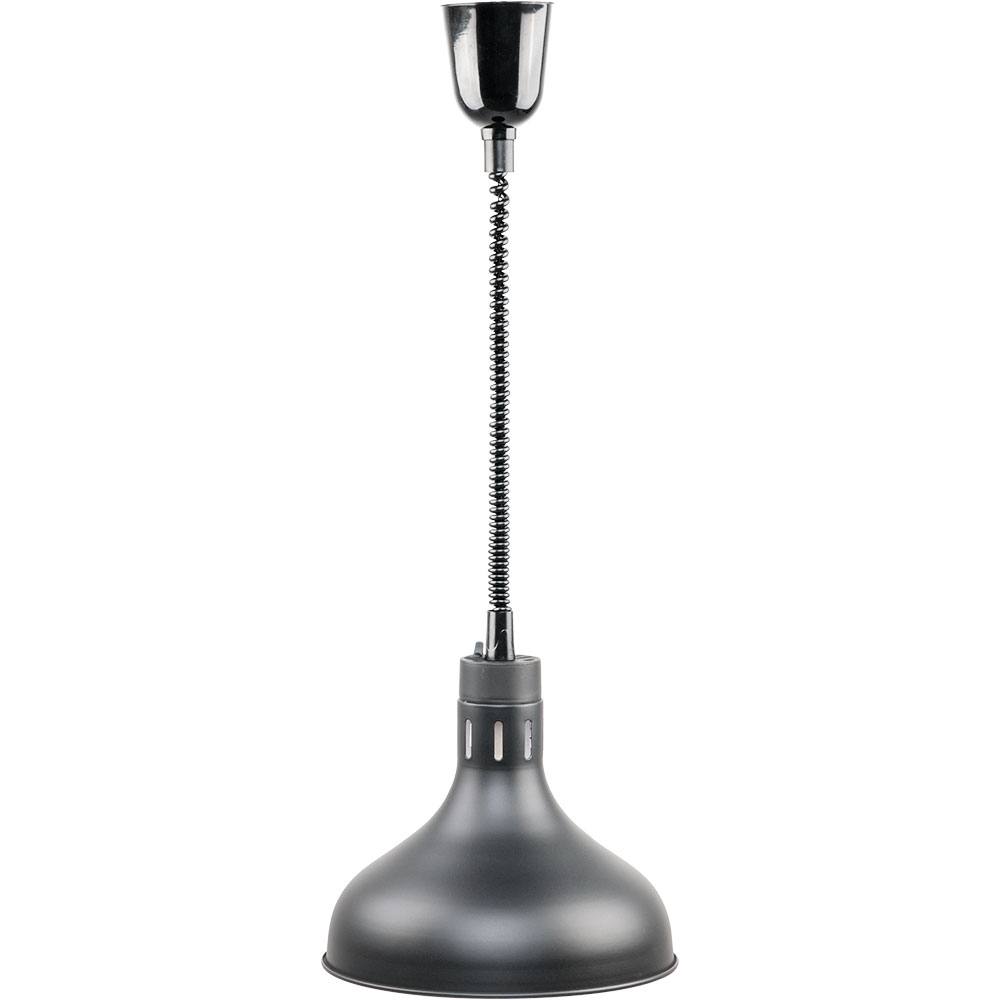 Wärmelampe zur Deckenbefestigung, schwarz, Ø 290 mm