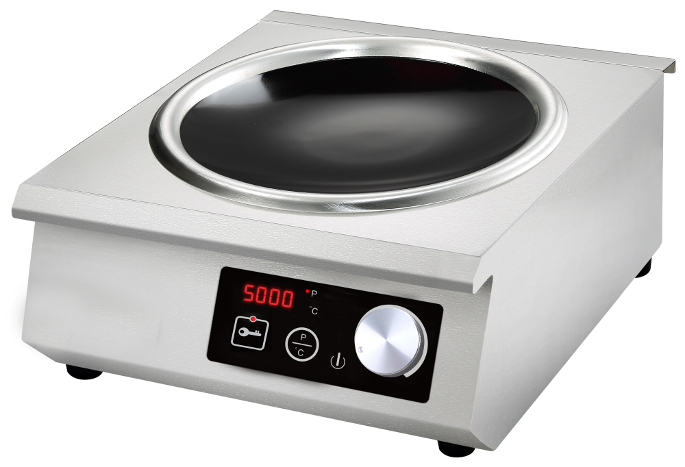 Induktionskochfeld Gastro, Wok, 1 Kochstelle, Tischgerät, 5 kW
