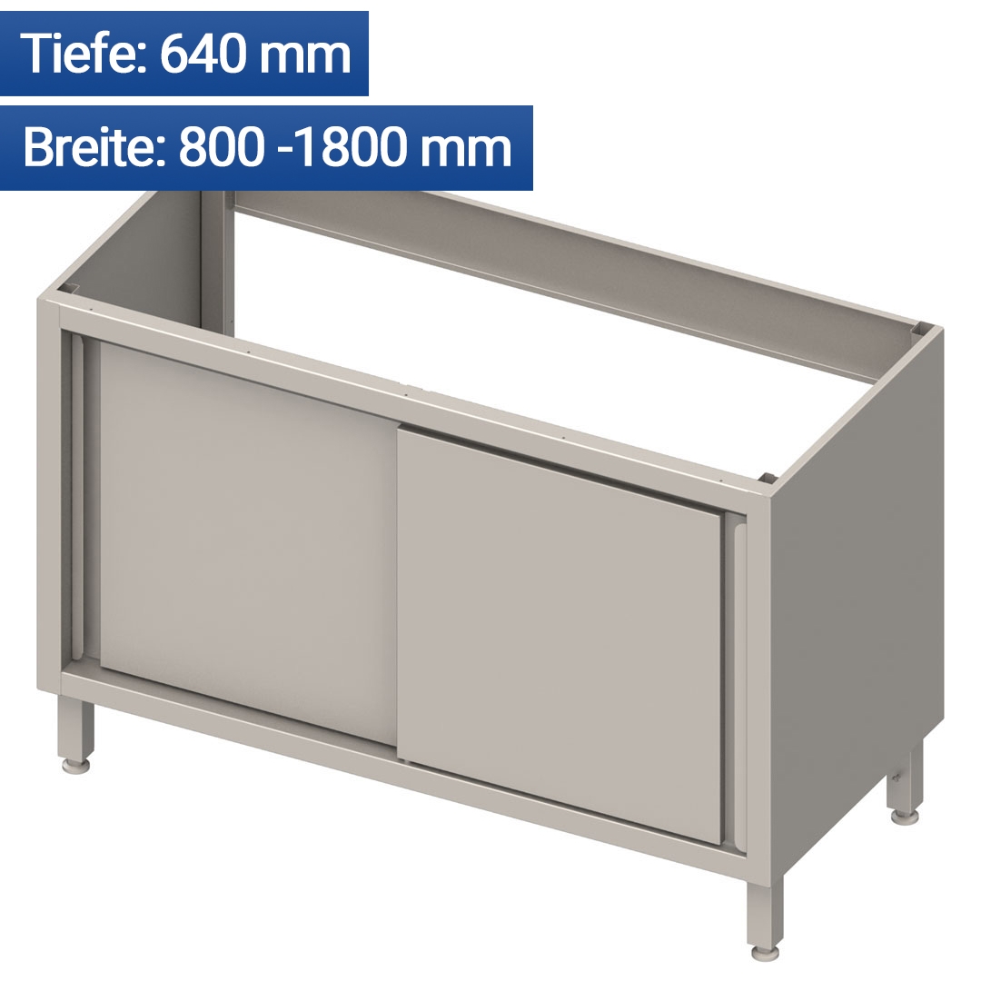 Spülenunterschrank Modulsystem mit Schiebetüren