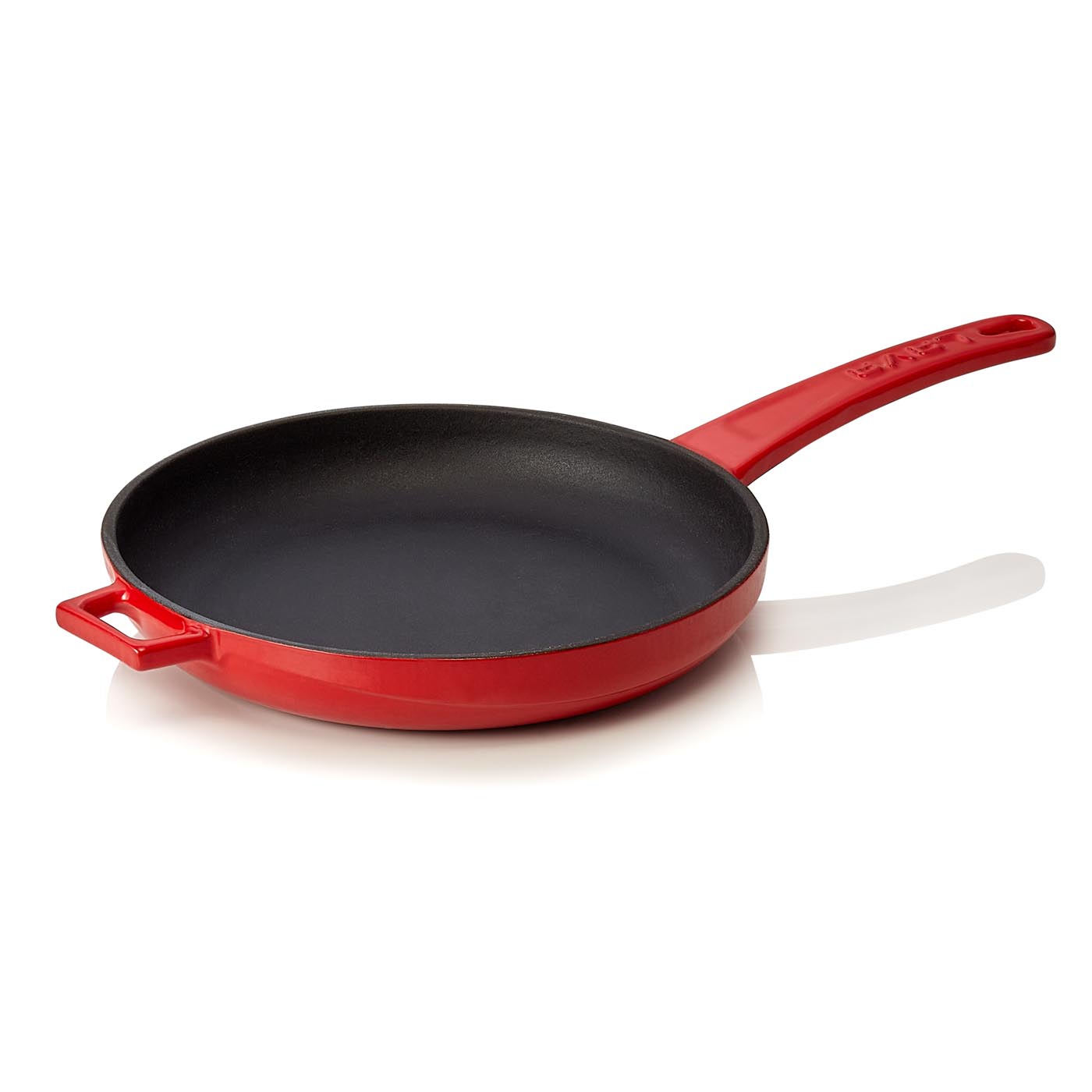 Bratpfanne EisenStil, rund, Ø 210 mm, emailliert, rot, mit Gegengriff