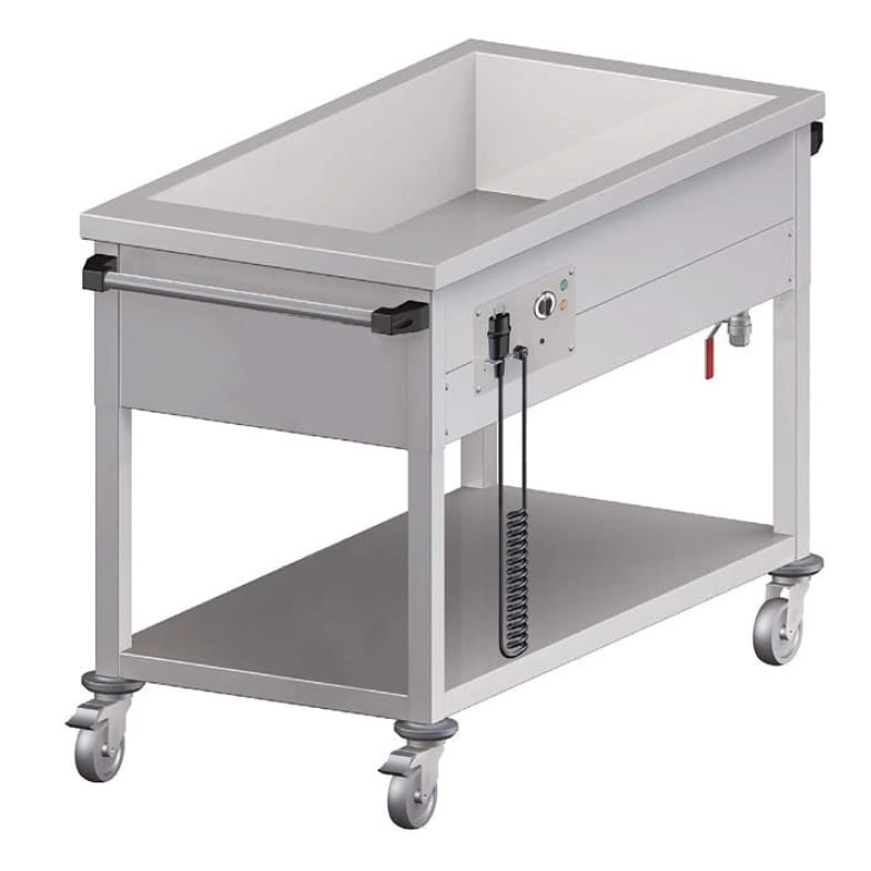 Bain-Marie Wagen mit einem Becken, GN 4/1