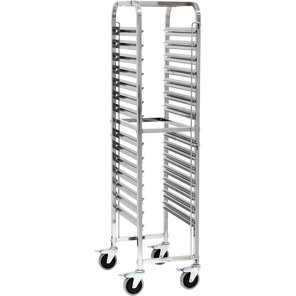 Tablettwagen aus Edelstahl, passend für 14 x GN 1/1