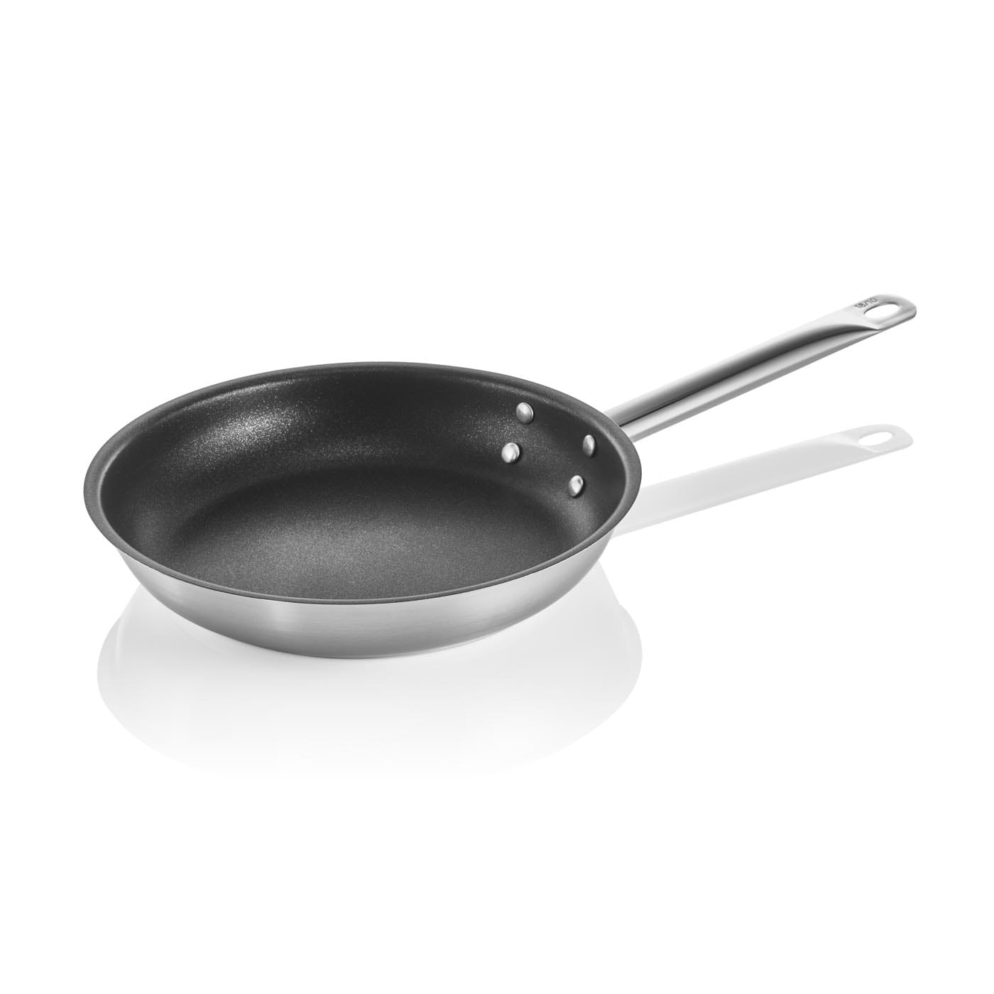 Bratpfanne DeLuxe, Sandwichboden, Ø 280 mm, Schüttrand, Kaltgriff genietet, Teflonbeschichtung