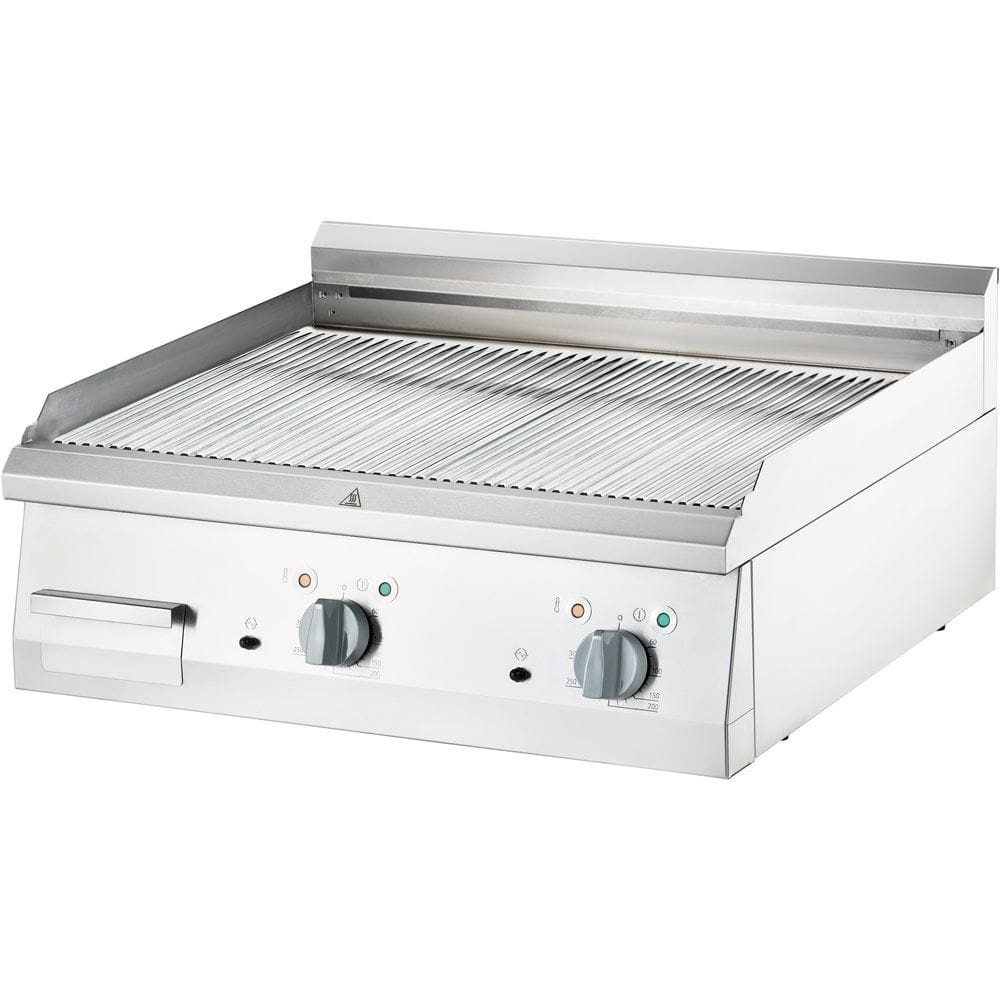 Elektro-Griddleplatte, hartverchromt -gerillt - STOCK Medium 700 - 8,1 kW, 400 V