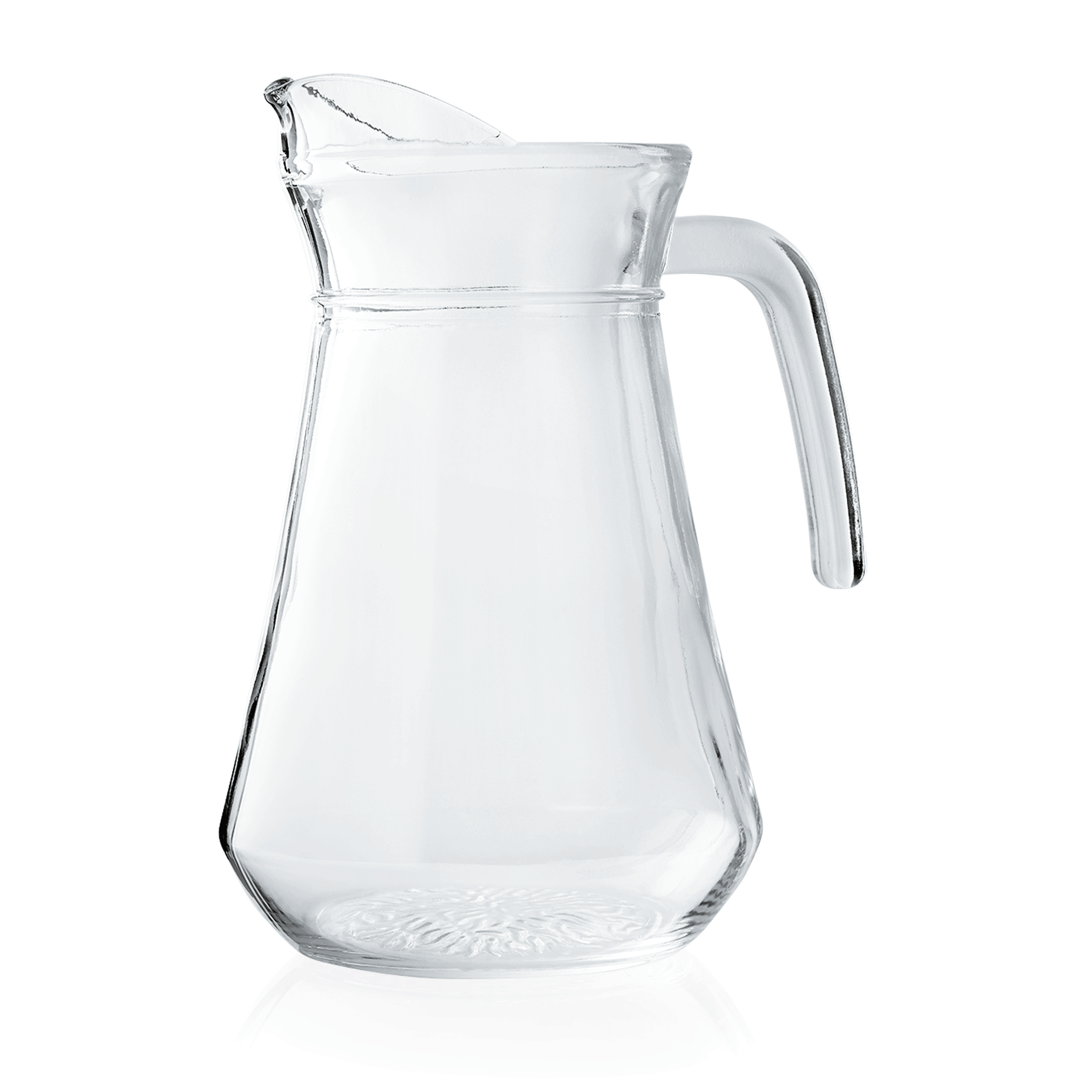 Krug - Ø 10,8 / 12,6 cm - 1,00 Liter - Glas - mit Eislippe
