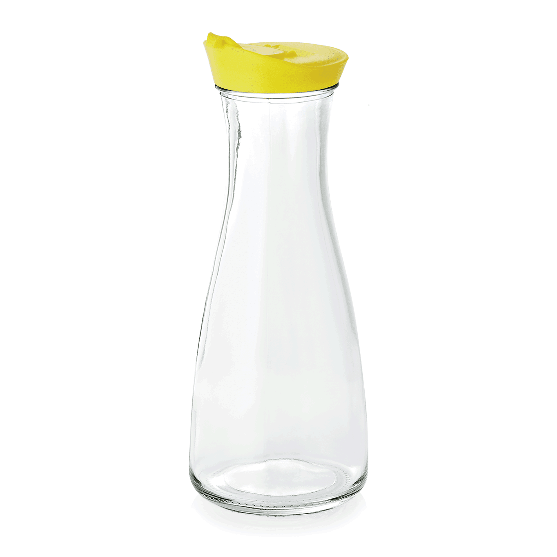 Karaffe mit Deckel gelb, 1,0 Ltr., ø 6,7/10 cm, Höhe 24,5 cm