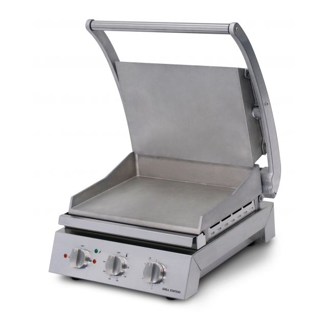 6-Sandwich-Grill-Station, Grillplatte oben glatt / unten glatt