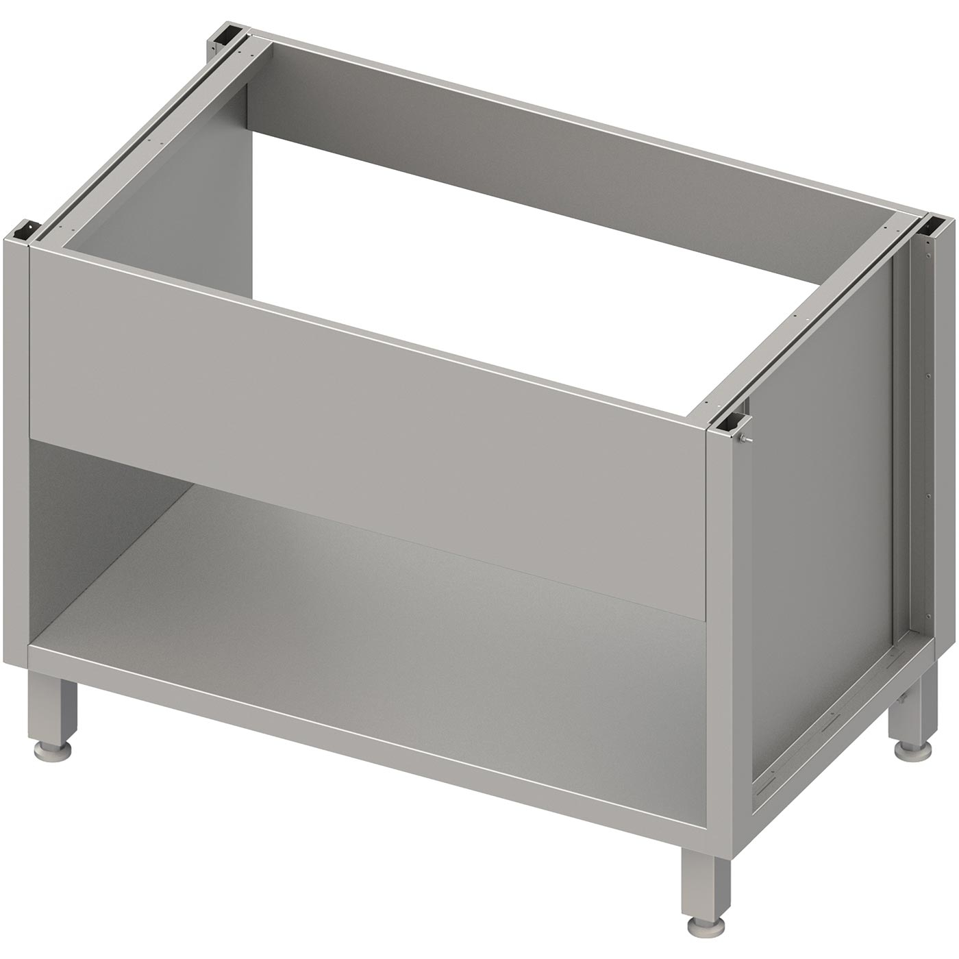 Spülenunterschrank-Modul, offen, mit Beckenblende, Tiefe 640 mm