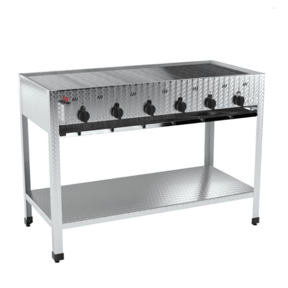 Gastro Gasgrill, Standgerät, 20 kW, 6 Zonen