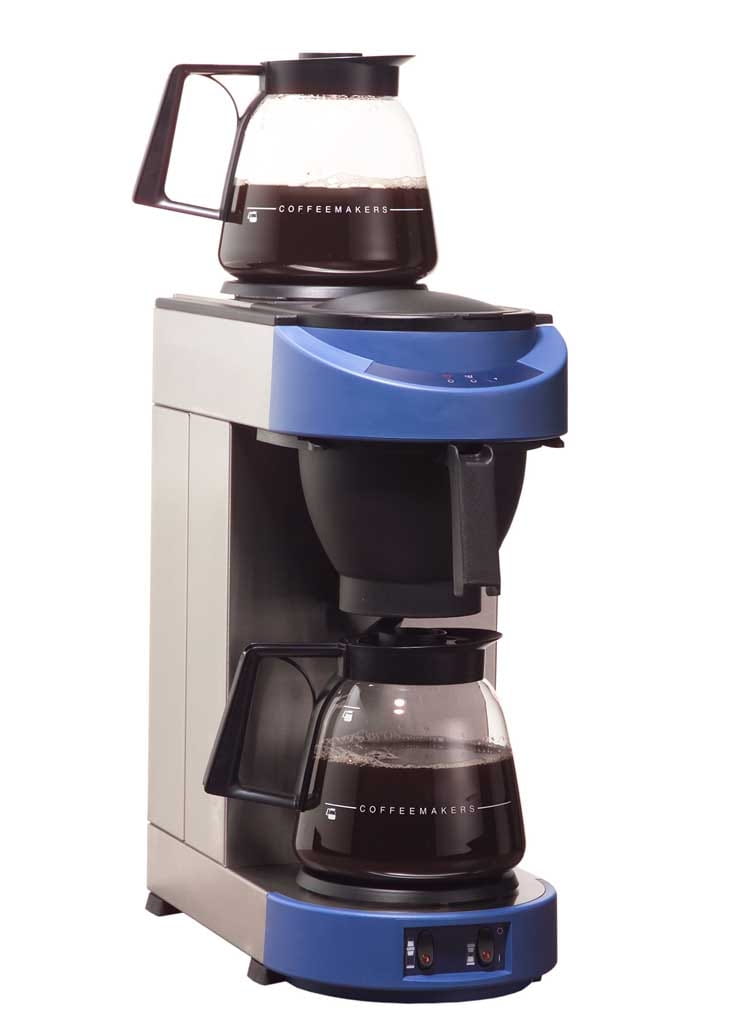 Kaffeemaschine inkl. 2 Glaskannen 1,8 Ltr. und 2 selbstregulierenden Warmhalteplatten, ohne Wasseran