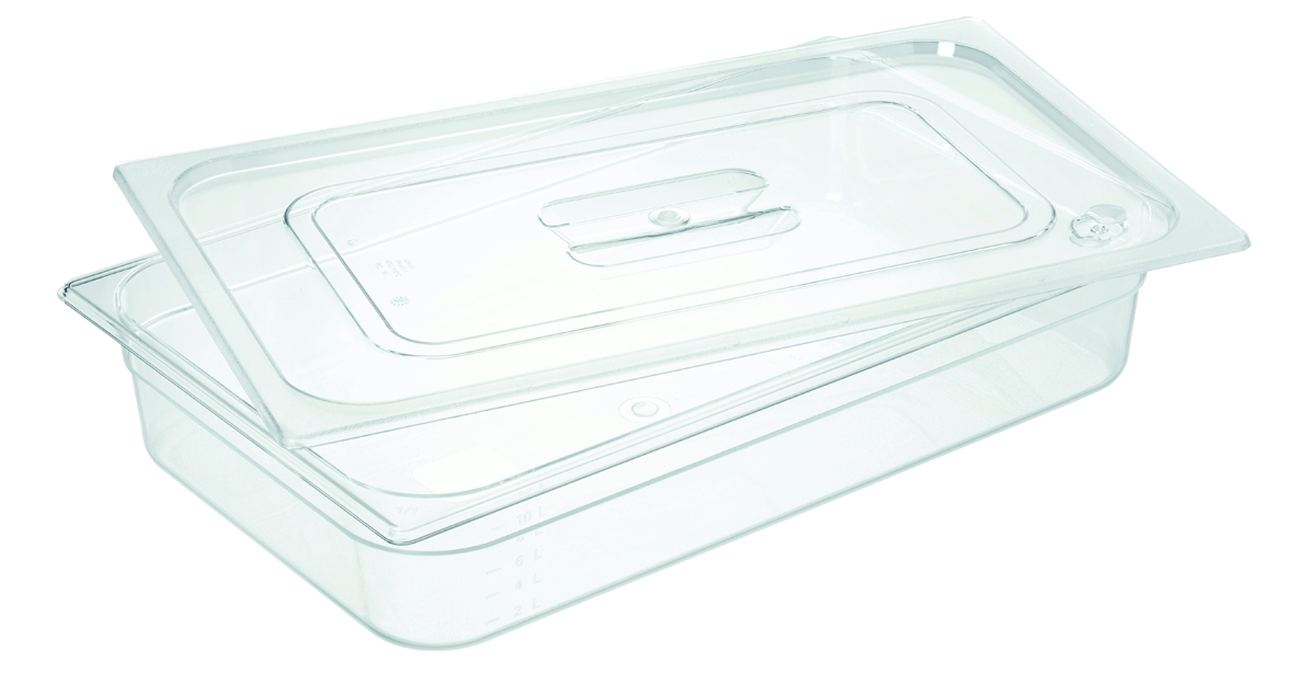 GN-Behälter, Kunststoff Polycarbonat, GN 1/9, 65 mm, 0,6 Liter