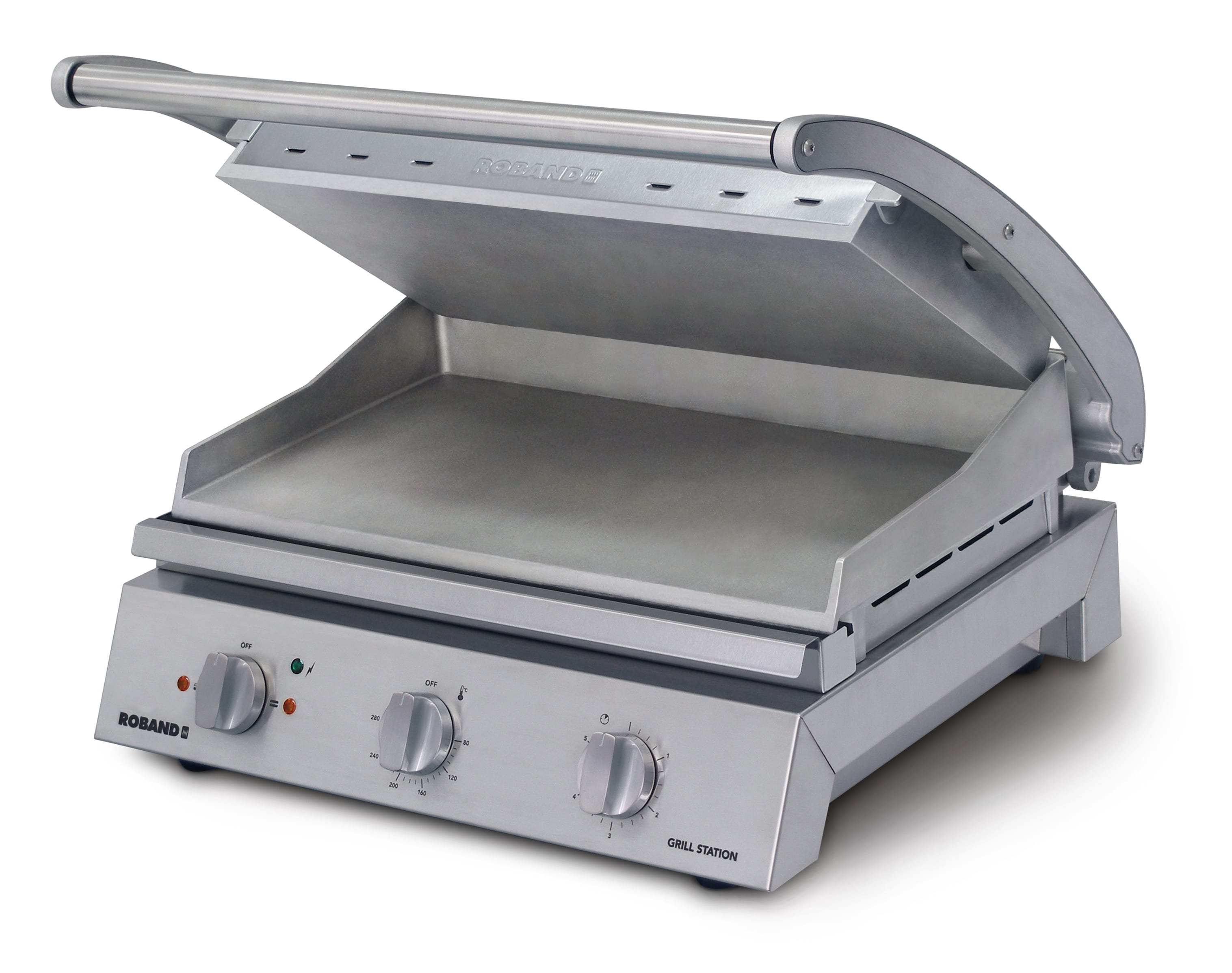 Grill-Station, 8 Sandwiches, Grillplatte oben glatt/unten glatt