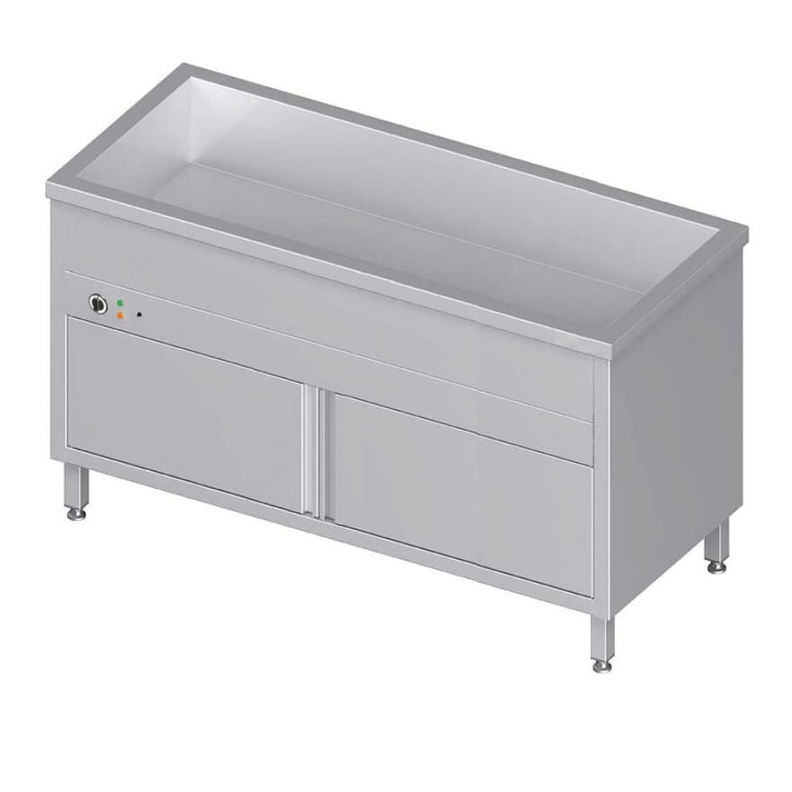 Bain-Marie Standgerät mit geschlossenem Unterbau und einem Becken, GN 4/1