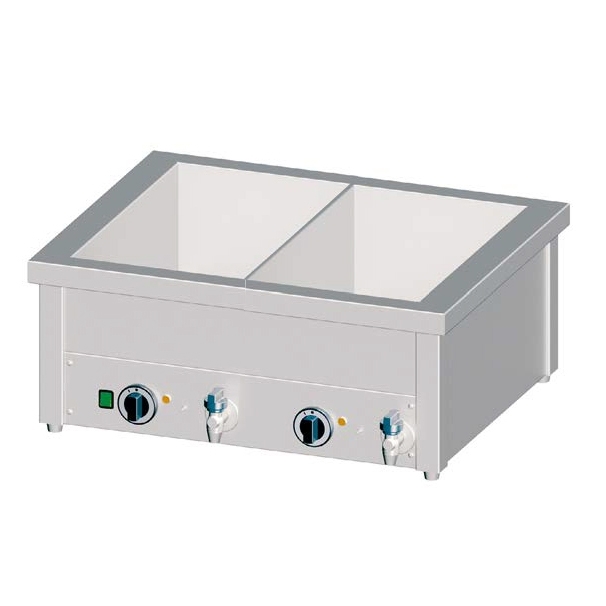 Bain-Marie Tischgerät mit getrennt regelbarem Becken, GN 2/1