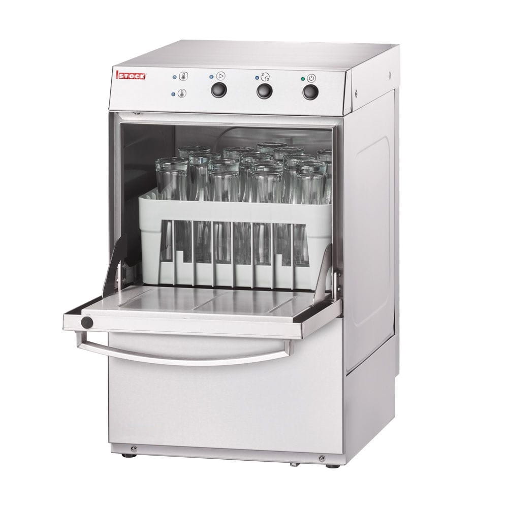 Gläserspülmaschine, 230 Volt, Korb 400 x 400 mm, mit Ablaufpumpe