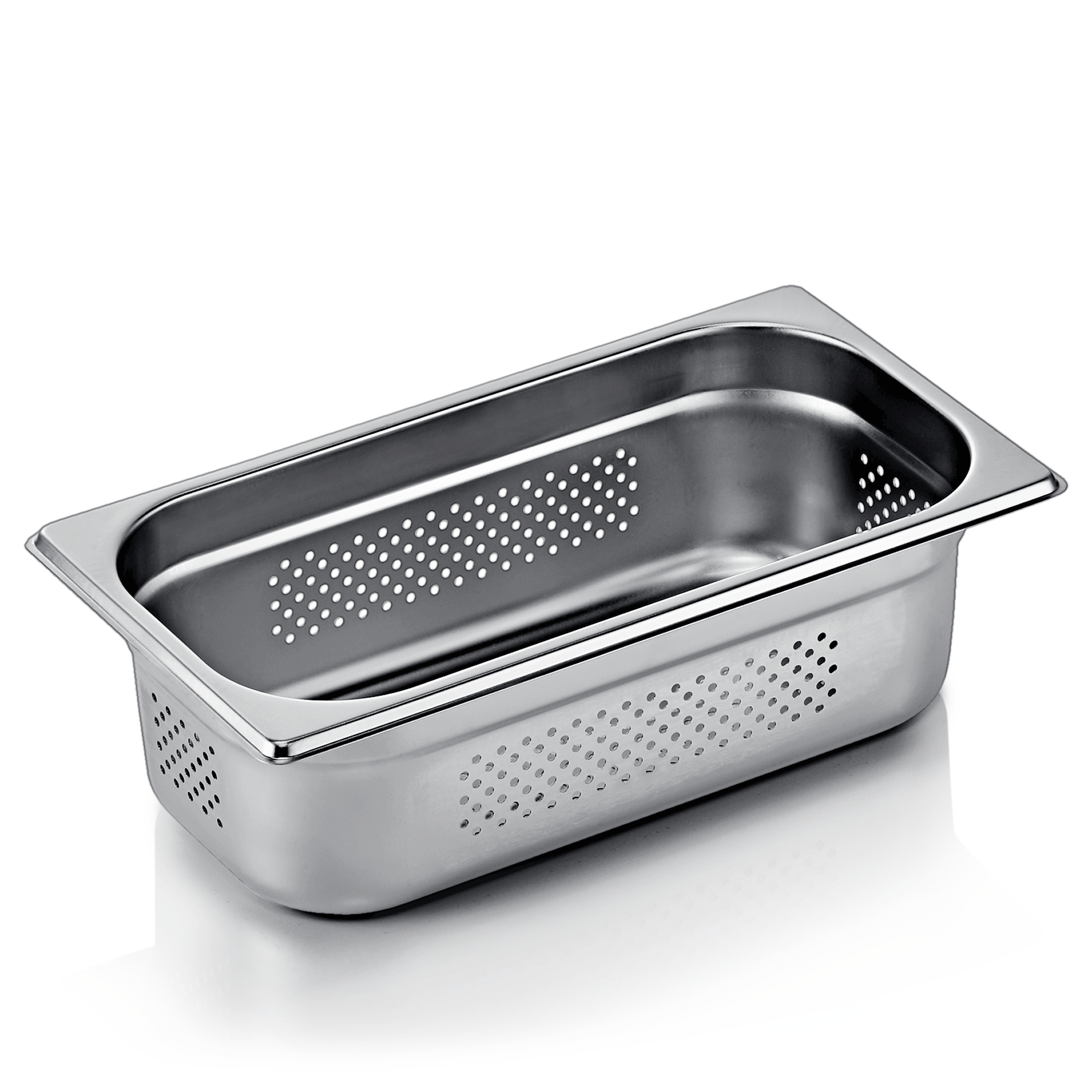 GN Behälter, Edelstahl, Boden & Seiten gelocht, GN 1/3, 100 mm, ECO Line