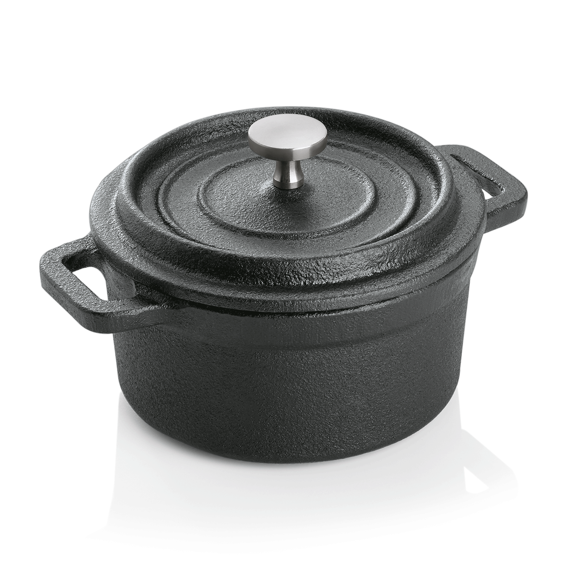 Cocotte - Ø 10 cm - Gusseisen - mit Deckel