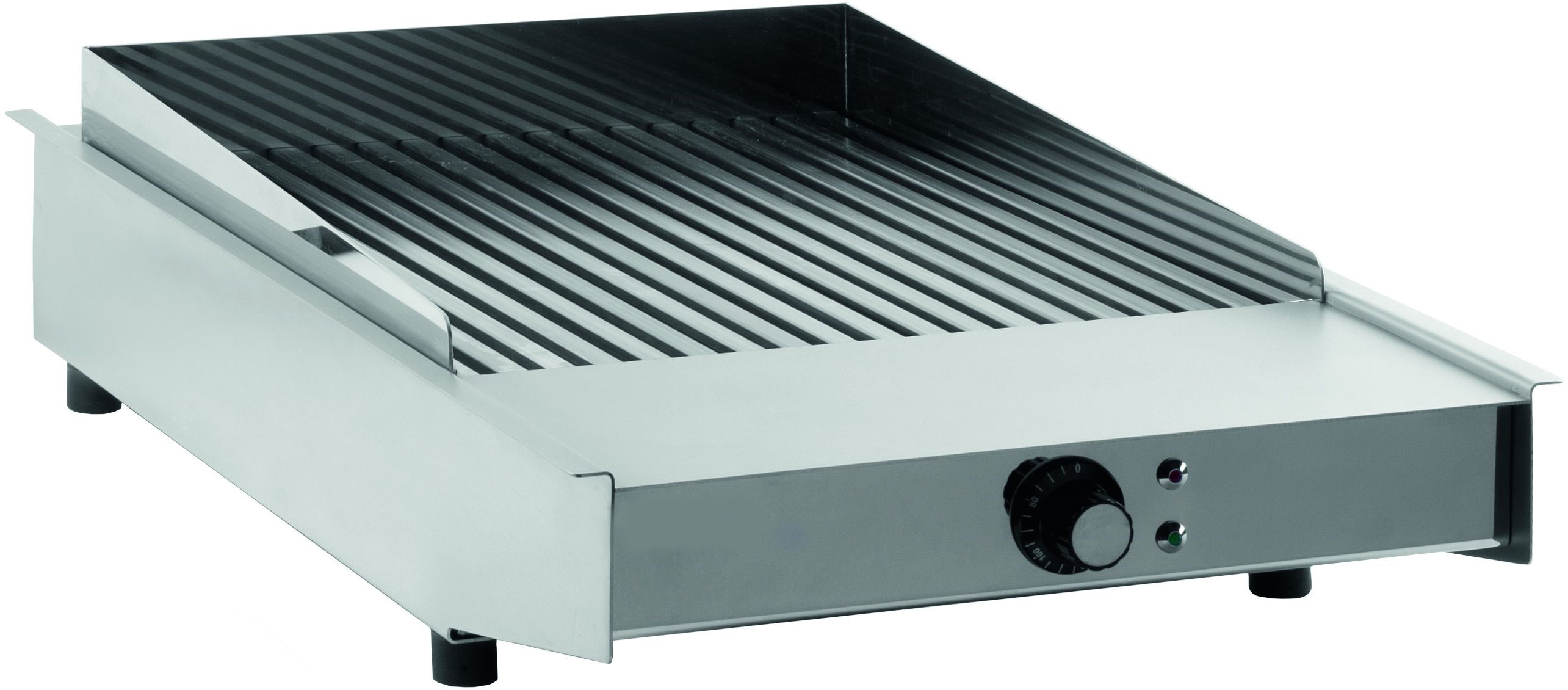 Professioneller Elektro-Rostgrill mit einer Heizzone bis +320°C bei 3,4 kW