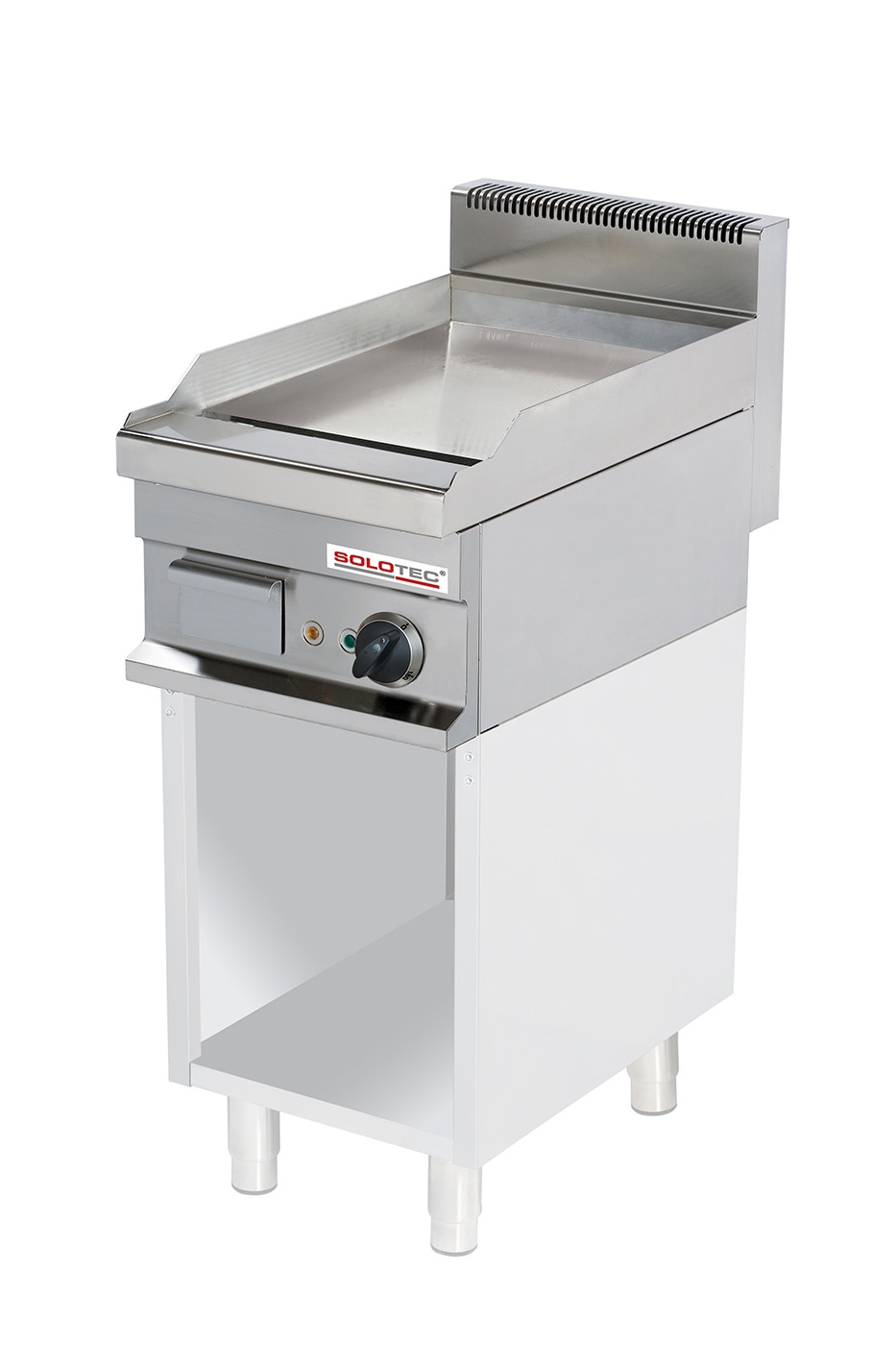 Elektro-Griddleplatte, hartverchromt, glatt, Geräteoberteil - SOLOTEC 700