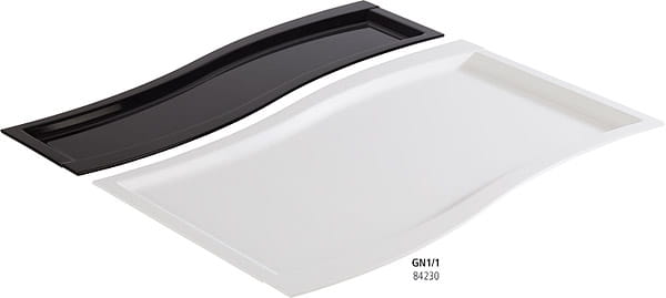 Platte "Sinus", Melamin, GN 1/1, weiß
